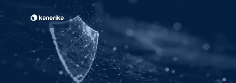 Kanerika blog banner for AI TRiSM, a digital shield guarding connected AI systems