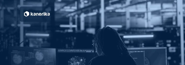 Security analyst watching network threat visualizations on monitors, agentic ai security in an enterprise data center