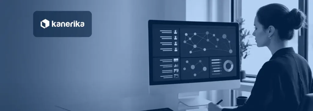 Analyst reviewing a business intelligence dashboard on a desktop monitor, hero image for business intelligence statistics 2026