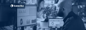 Professional reviewing AI-driven analytics dashboards, illustrating OpenAI Dots always-on AI agents for enterprise work